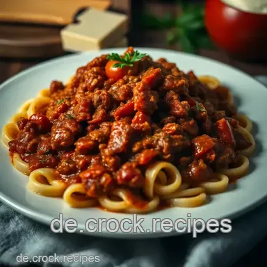 Cremige Hackfleisch-Paprika-Bolognese: Einfach & Lecker! Rezeptkarte