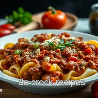 Cremige Hackfleisch-Paprika-Bolognese: Einfach & Lecker!