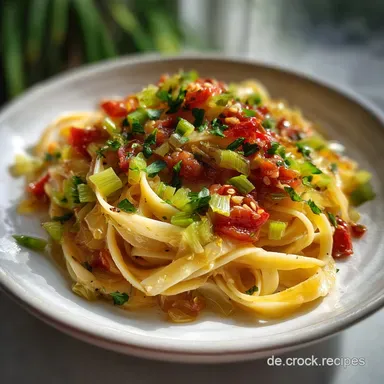 Cremige LauchTomaten Pasta: In 40 Min. zum Feierabend-Hit Rezeptkarte