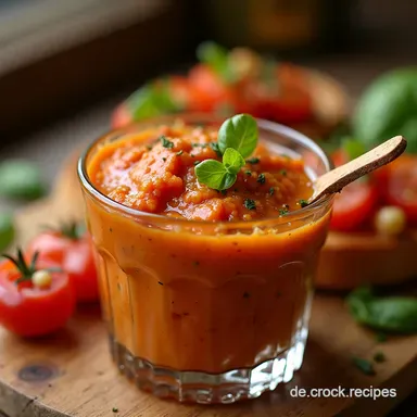 Der ultimative Bruschetta Dip Italienische Frische im Glas Rezeptkarte