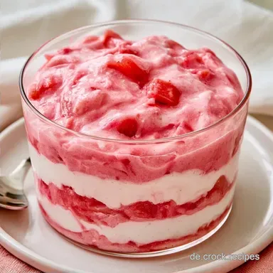 Cremiges Rhabarber Vanille Dessert