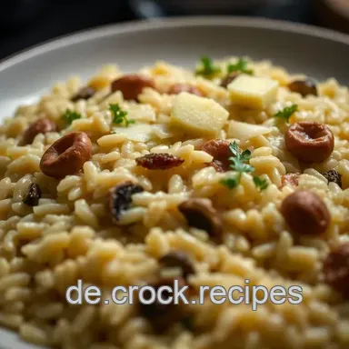 Cremiges Risotto mit Pilzen und Parmesan: Ein italienischer Genuss Rezeptkarte