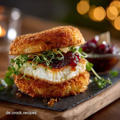 Crispy Camembert Burger: Super-knusprig vegetarisch mit Chutney Rezeptkarte