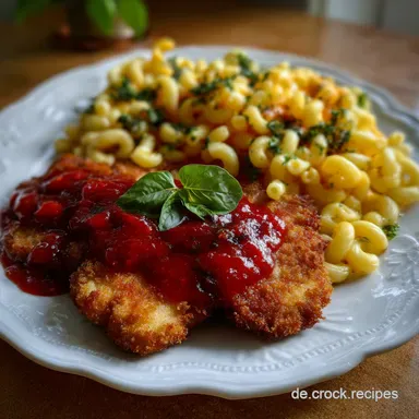 DDR J&auml;gerschnitzel Mit Tomatensauce Und Makkaroni Original Rezept Aus Rezeptkarte