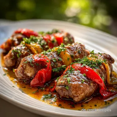 Pikant Gef&uuml;llte Rinderrouladen Nach Traditionellem Ddr Original Rezept Mit Pfiff Rezeptkarte