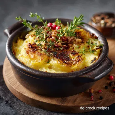 Wikinger Topf mit Backkartoffeln Das Original Rezept f&uuml;r cremiges Comfort Food Rezeptkarte