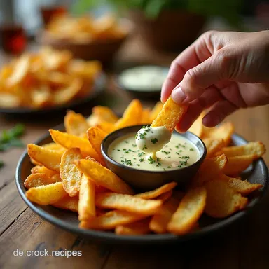 Mein bestes SauerrahmDip Rezept f&uuml;r Chips Rohkost Schnell cremig Rezeptkarte