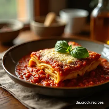 Herzhafte Klassische Lasagne Das ultimative Sonntagsessen mit Rag&ugrave;Geheimtipp Rezeptkarte