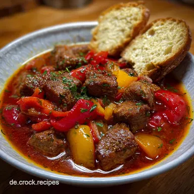 Djuwetsch: Herzhafter Balkan-Reistopf mit Paprika Rezeptkarte