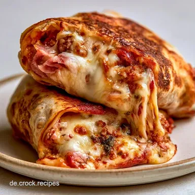 Dominos Pizza Wrap in 15 Minuten Rezeptkarte