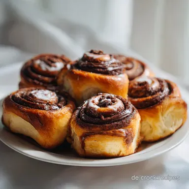 Schokobr&ouml;tchen Rezept Einfach mit Hefe | Gebacken Rezeptkarte