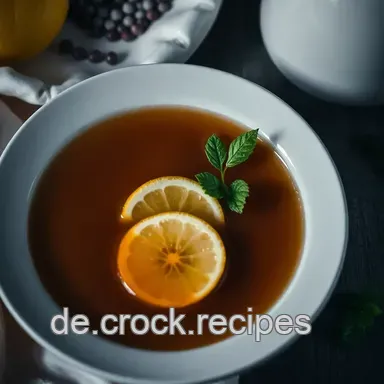 Erfrischender Pfirsicheistee selber machen – Ein Sommertraum! Rezeptkarte