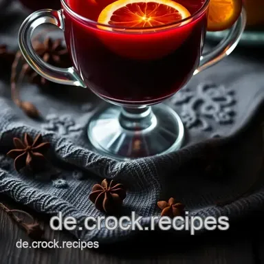 Festlicher Weihnachtsdrink: Ein Glühwein mit Orangen und Zimt Rezeptkarte