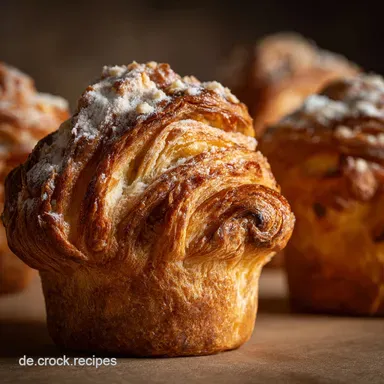 Franzbr&ouml;tchen Cruffins: Das ultimative Croissant Muffin Rezept Rezeptkarte