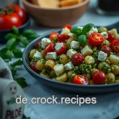 Frischer Pesto Kartoffelsalat: Ein Hauch Italien auf deinem Tisch Rezeptkarte