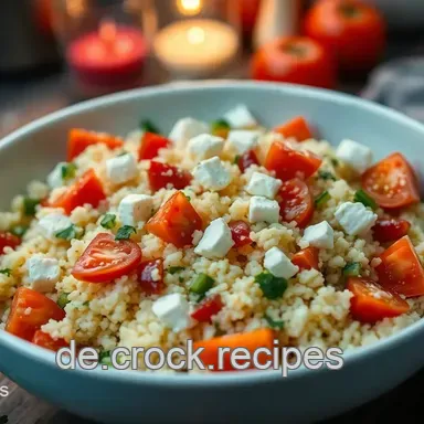 Fr&ouml;hlicher Couscous-Salat: Ein einfaches Rezept mit Feta und Gem&uuml;se