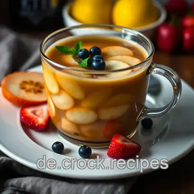 Fruchtiger Pfirsich Eistee – Die perfekte Erfrischung für den Sommer! Rezeptkarte