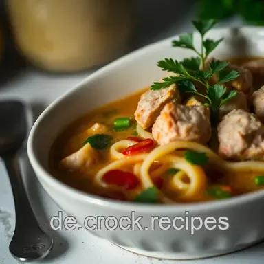 Geflügel-Glasnudelsuppe: Asiatisch leicht mit Trauben! Rezeptkarte