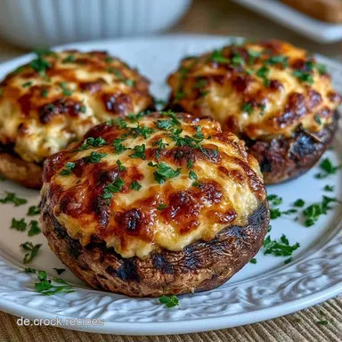 Gef&uuml;llte Champignons vom Grill in 35 Min Rezeptkarte
