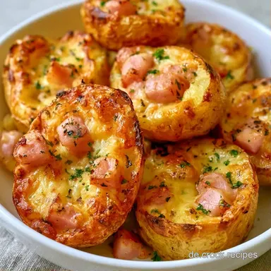 Gef&uuml;llte Kartoffeln mit Schinken Rezeptkarte