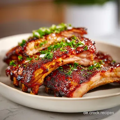 Gegrillte Spareribs f&uuml;r 4 Portionen Rezeptkarte