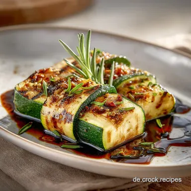 Elegante Gegrillte Zucchini mit BalsamicoGlasur In 25 Minuten fertig Rezeptkarte