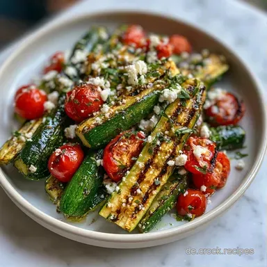 Gegrillte Zucchini mit Tomaten in 20 Min Rezeptkarte