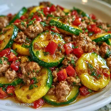 Gelbe Zucchini Pfanne in 25 Minuten Rezeptkarte