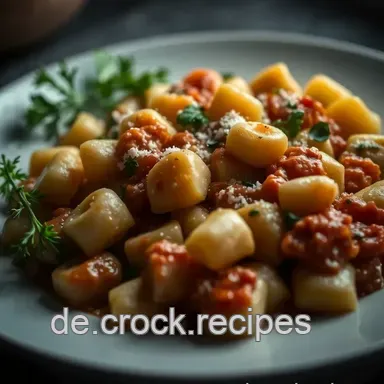 Gnocchi mit Veggie-Hack: So cremig wie Bolognese! Rezeptkarte