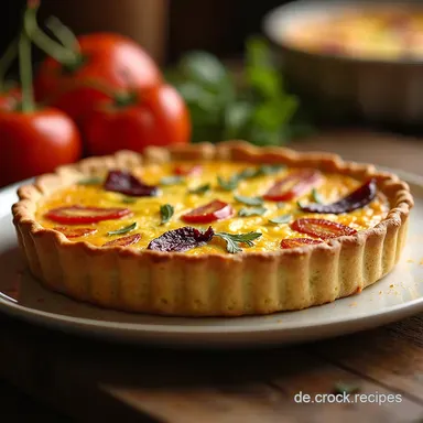 K&uuml;rbis Quiche Rezept Omas Geheimnis f&uuml;r den Herbst Rezeptkarte