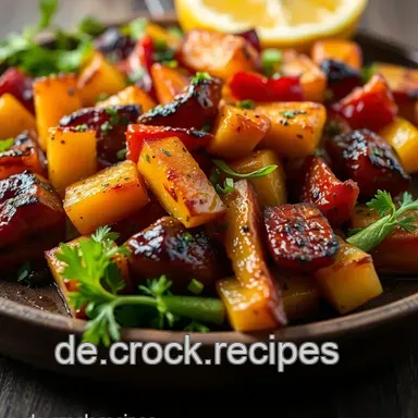 Grillgemüse Deluxe: Dein Aromenfeuerwerk vom Grill! Rezeptkarte