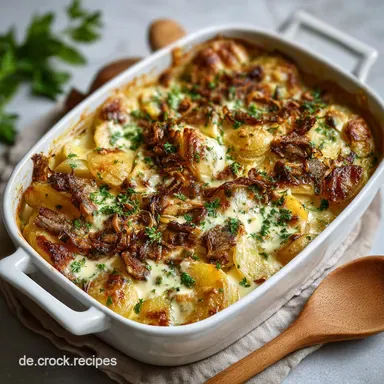 Gyros Kartoffelauflauf mit Sauce Hollandaise Rezeptkarte