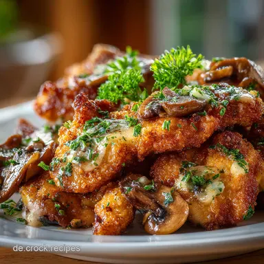 H&auml;hnchengeschnetzeltes mit Pilzen Wie bei Oma nur besser Rezeptkarte