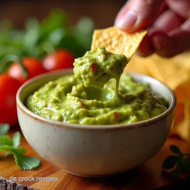Einfacher Dip f&uuml;r Silvester Guacamole Blitzrezept Rezeptkarte