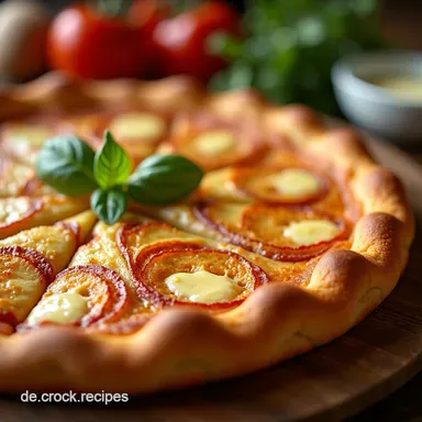 Fixe Ideen Mittagessen Familie Herzhafte Pfannkuchen wie Flammkuchen Rezeptkarte