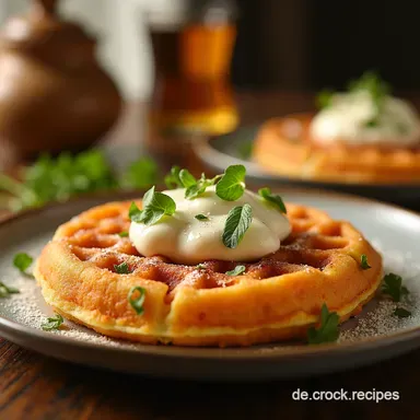 Parmesan Waffeln mit Lachs Herzhaft lecker Rezeptkarte