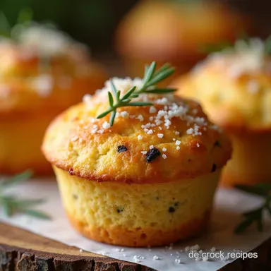 Herzhafte RosmarinK&auml;seMuffins Rezept Saftige K&auml;se Muffin in nur 40 Min Rezeptkarte