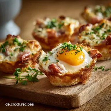 Knusprige Toast Muffins mit Ei und Speck Der einfache BrunchHit in 35 Minuten Rezeptkarte