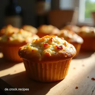 Zwiebelkuchenmuffins mrsfoodiede Mein gelingsicheres Rezept f&uuml;r herzhafte Muffins Rezeptkarte
