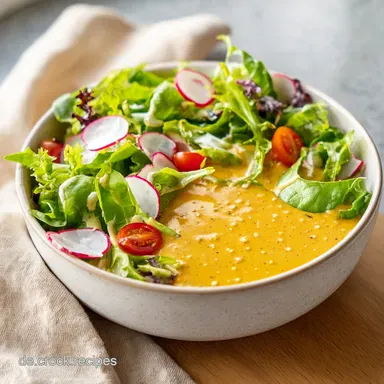 Honig-Senf-Dressing: Cremiges Rezept f&uuml;r 4 Portionen Rezeptkarte