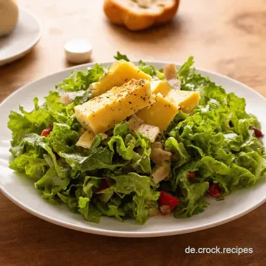 Fix Fertig H&uuml;ttenk&auml;se Salat Abendbrotsalat Rezept So einfach Rezeptkarte