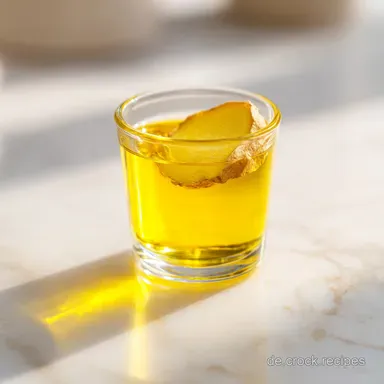 Ingwer Kurkuma Shot mit Orange und Zitrone in 15 Minuten Rezeptkarte