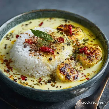Indisches Joghurt Curry Kadhi So gelingt das cremige und saure Original Rezeptkarte