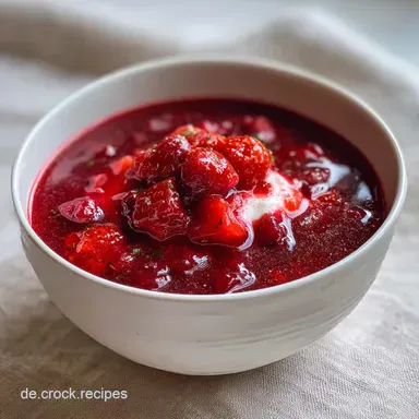 Kalte Sauerkirschsuppe: Erfrischendes Sommerrezept Rezeptkarte
