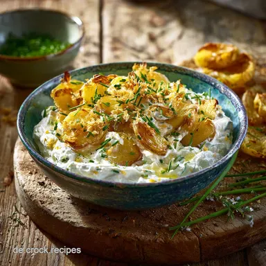 Kartoffeln mit Quark und Lein&ouml;l Das einfache gesunde Original Rezeptkarte