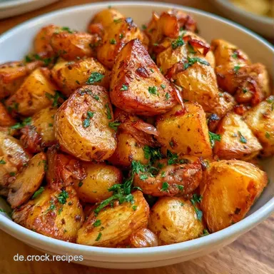 Kartoffeln und Pilze vom Blech Rezeptkarte