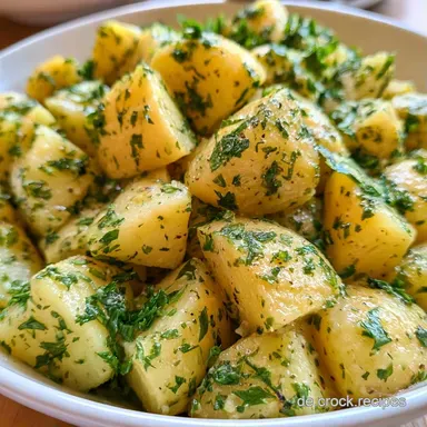 Kartoffelsalat mit Kr&auml;utern f&uuml;r 4 Personen Rezeptkarte