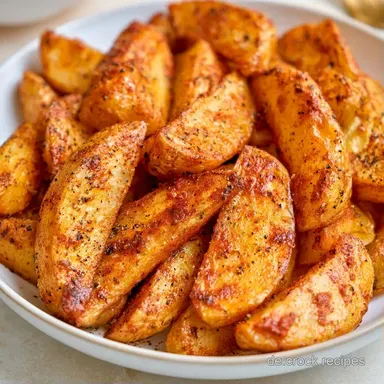 Kartoffelspalten Aus Dem Airfryer f&uuml;r 4 Rezeptkarte