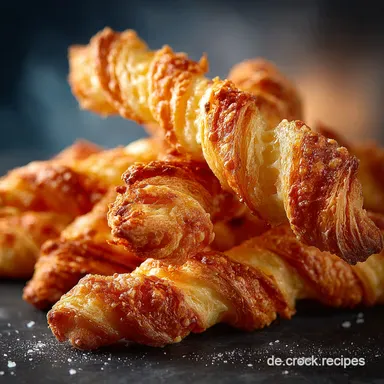 PartyHit Ksestangen Bl&auml;tterteig Snacks Blitzschnell Lecker Rezeptkarte