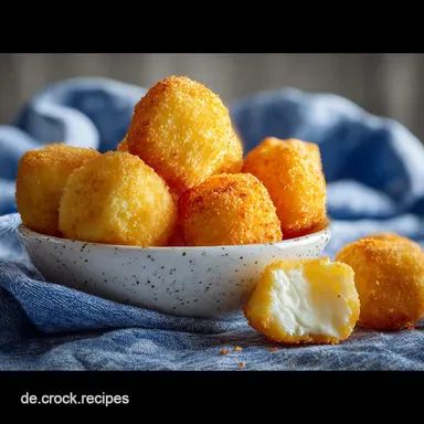 Einfaches Rezept f&uuml;r einen k&ouml;stlichen Snack | DDR K&auml;sekugeln Rezept in 25 Minuten Rezeptkarte